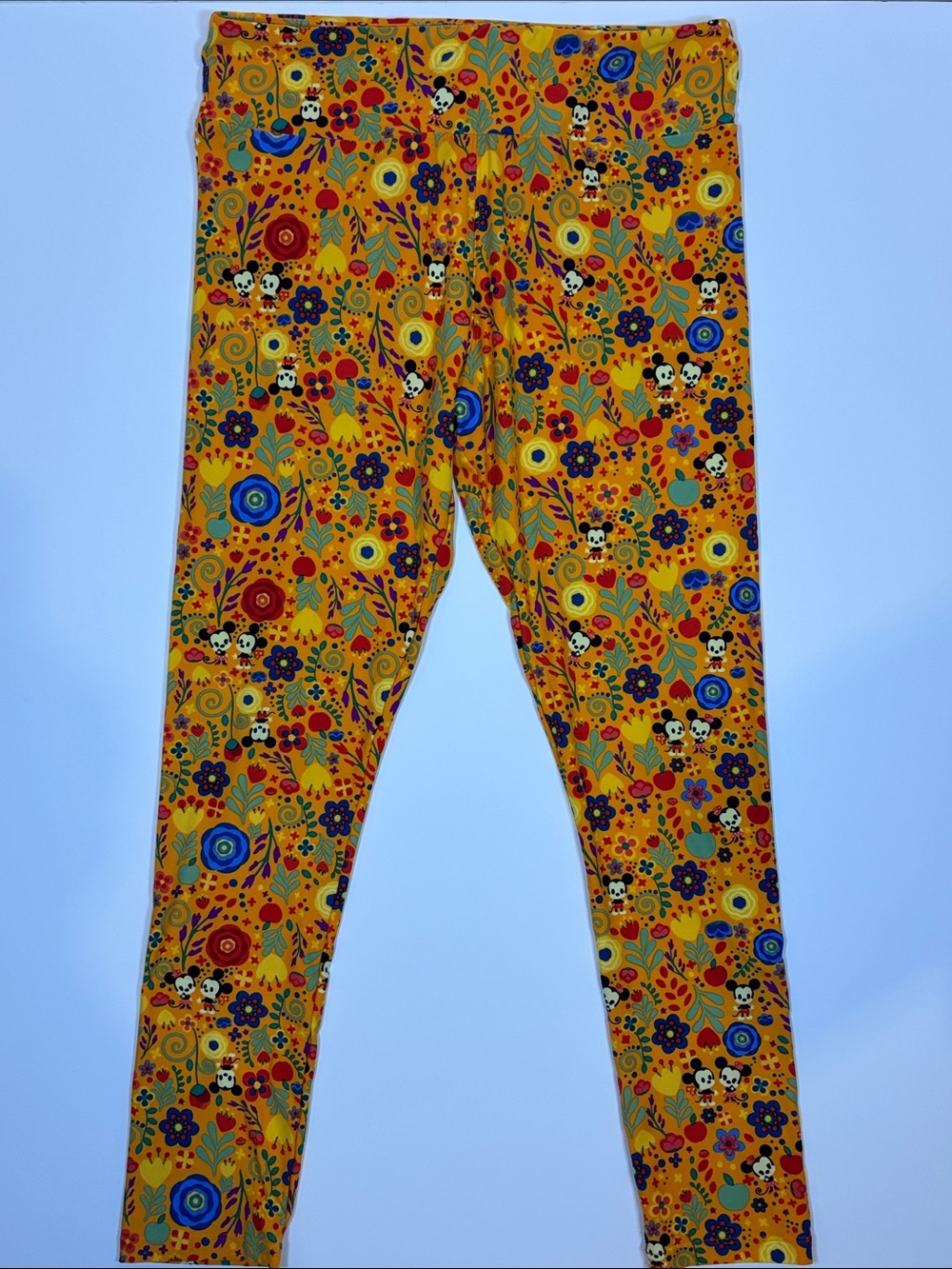 LuLaRoe Mickey and Minnie Mouse Tall and Curvy Character Stretch Leggings
